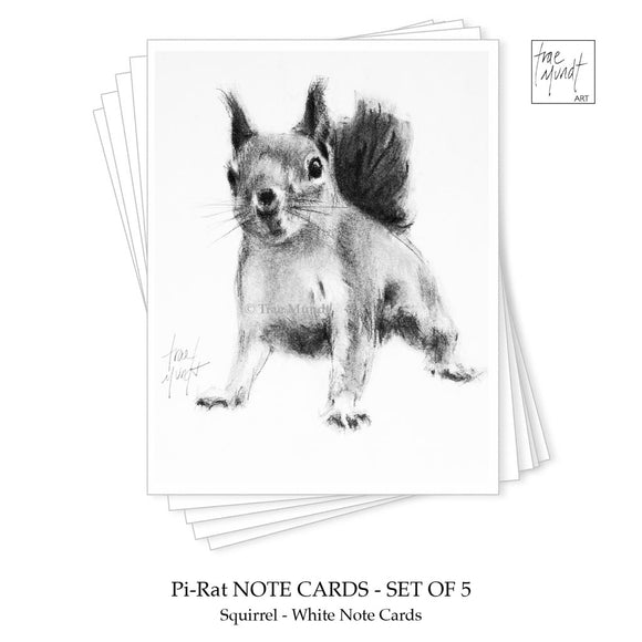 Pi-Rat - Squirrel Note Cards - Set of 5