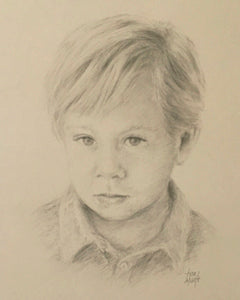 Declan - Charcoal & Pencil on Paper - 10 x 8