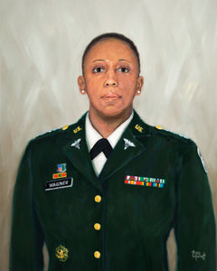 LTC Karen J. Wagner - Oil on Canvas - 20 x 16